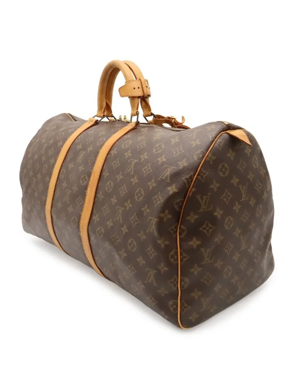 Louis Vuitton Monogram Keepall 55 Boston Bag Purse